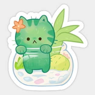 Cactus cat Sticker